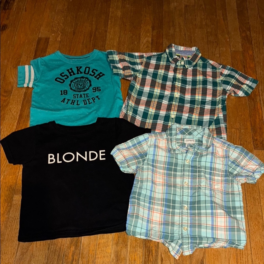 Graphic Tees and Plaid Button-Up Tees